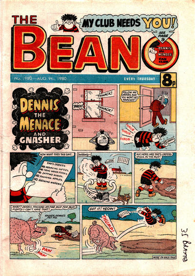 Cover for The Beano (D.C. Thomson, 1950 series) #1986