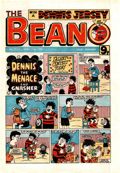 Cover for The Beano (D.C. Thomson, 1950 series) #2021
