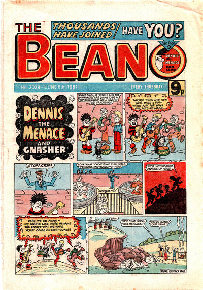 Cover for The Beano (D.C. Thomson, 1950 series) #2029
