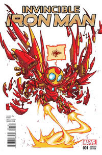 Cover Thumbnail for Invincible Iron Man (Marvel, 2015 series) #1 [Skottie Young Babies Variant]