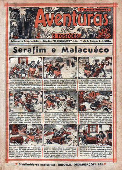 Cover for Colecção de Aventuras (Edições O Mosquito, Lda, 1940 series) #40