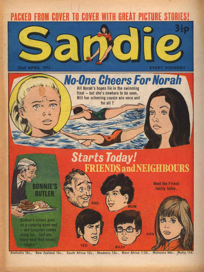 Cover for Sandie (IPC, 1972 series) #22 April 1972