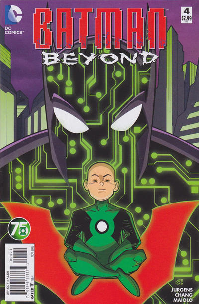 Cover for Batman Beyond (DC, 2015 series) #4 [Green Lantern 75th Anniversary Cover]