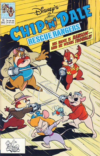 Cover for Chip 'n' Dale Rescue Rangers (Disney, 1990 series) #19 [Direct]