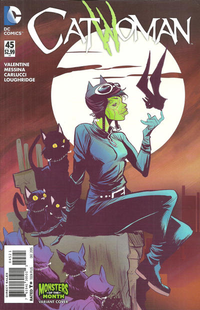 Cover for Catwoman (DC, 2011 series) #45 [Monsters of the Month Cover]