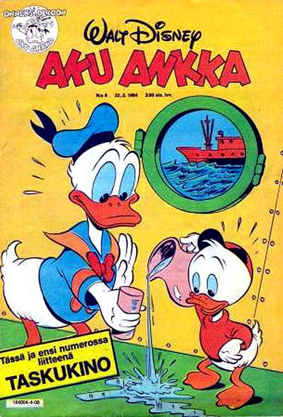 Cover for Aku Ankka (Sanoma, 1951 series) #8/1984