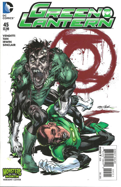 Cover for Green Lantern (DC, 2011 series) #45 [Monsters of the Month Cover]