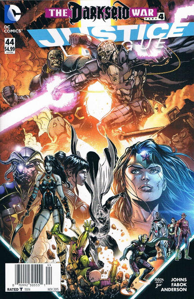 Cover for Justice League (DC, 2011 series) #44 [Newsstand]