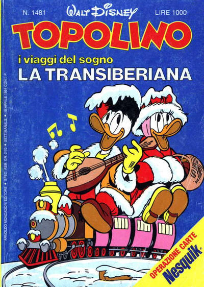 Cover for Topolino (Mondadori, 1949 series) #1481
