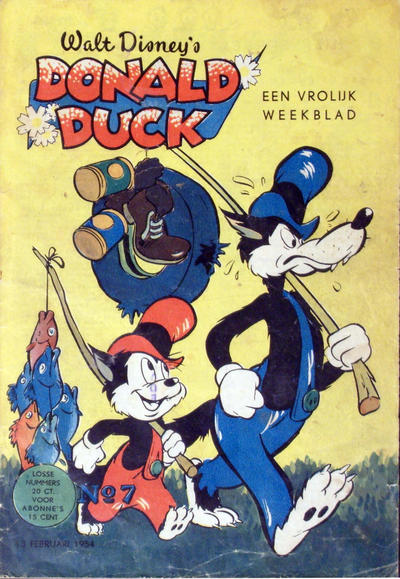 Cover for Donald Duck (Geïllustreerde Pers, 1952 series) #7/1954
