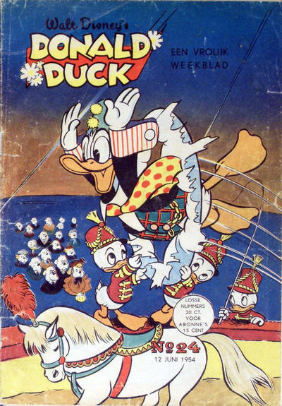 Cover for Donald Duck (Geïllustreerde Pers, 1952 series) #24/1954