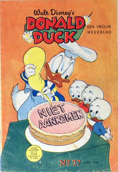 Cover for Donald Duck (Geïllustreerde Pers, 1952 series) #27/1954