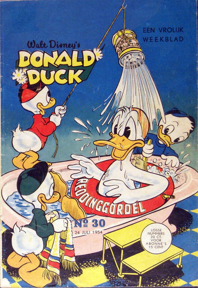 Cover for Donald Duck (Geïllustreerde Pers, 1952 series) #30/1954