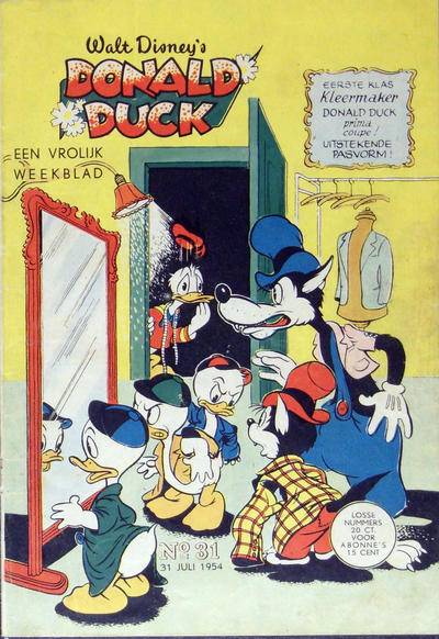 Cover for Donald Duck (Geïllustreerde Pers, 1952 series) #31/1954