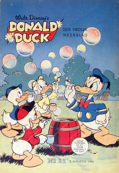 Cover for Donald Duck (Geïllustreerde Pers, 1952 series) #32/1954