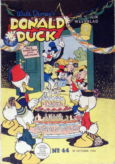 Cover for Donald Duck (Geïllustreerde Pers, 1952 series) #44/1954