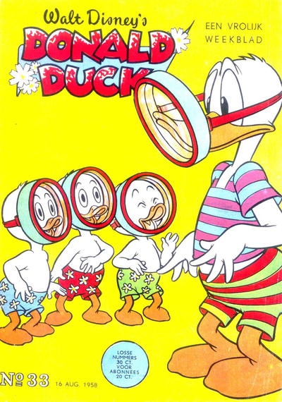 Cover for Donald Duck (Geïllustreerde Pers, 1952 series) #33/1958