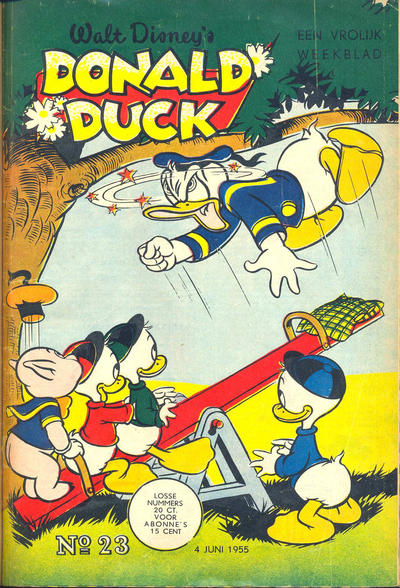 Cover for Donald Duck (Geïllustreerde Pers, 1952 series) #23/1955