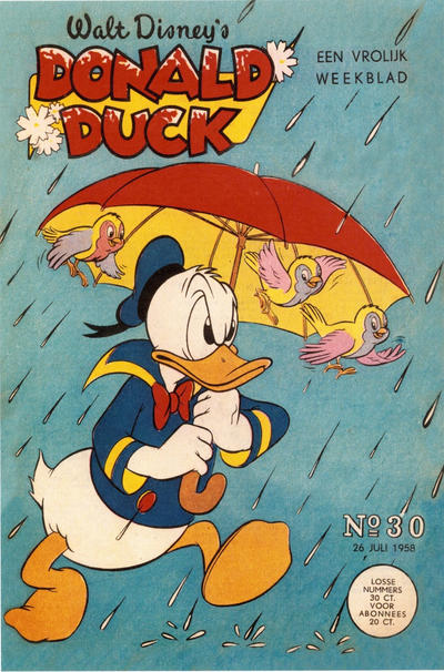 Cover for Donald Duck (Geïllustreerde Pers, 1952 series) #30/1958