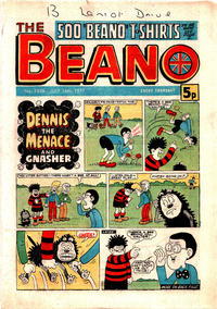 Cover Thumbnail for The Beano (D.C. Thomson, 1950 series) #1826