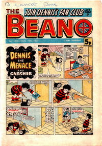 Cover Thumbnail for The Beano (D.C. Thomson, 1950 series) #1830