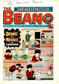 Cover Thumbnail for The Beano (D.C. Thomson, 1950 series) #1833