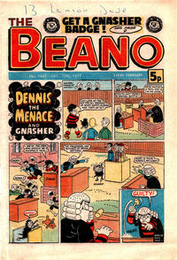 Cover Thumbnail for The Beano (D.C. Thomson, 1950 series) #1847