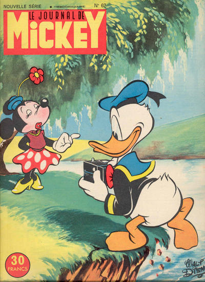 Cover for Le Journal de Mickey (Hachette, 1952 series) #62