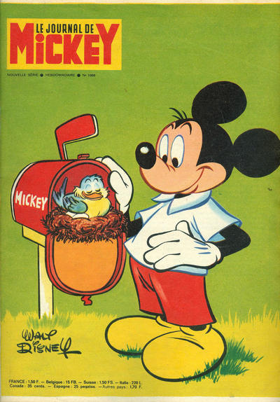 Cover for Le Journal de Mickey (Hachette, 1952 series) #1089