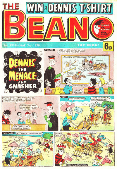 Cover for The Beano (D.C. Thomson, 1950 series) #1911