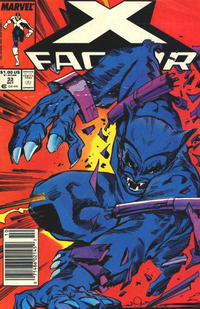 Cover Thumbnail for X-Factor (Marvel, 1986 series) #33 [Newsstand]