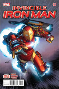 Cover Thumbnail for Invincible Iron Man (Marvel, 2015 series) #2 [David Marquez Cover]
