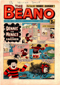 Cover Thumbnail for The Beano (D.C. Thomson, 1950 series) #1705