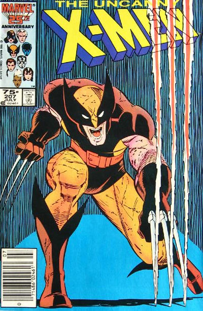 Cover for The Uncanny X-Men (Marvel, 1981 series) #207 [Newsstand]