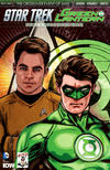 Cover Thumbnail for Star Trek / Green Lantern (2015 series) #1 [Cover RE - CBLDF Exclusive Tony Shasteen Variant]