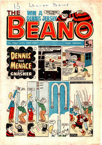 Cover Thumbnail for The Beano (D.C. Thomson, 1950 series) #1884