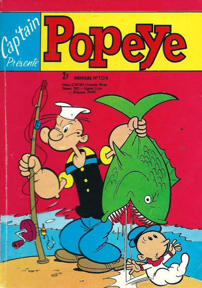 Cover for Cap'tain Présente Popeye (Société Française de Presse Illustrée (SFPI), 1964 series) #104