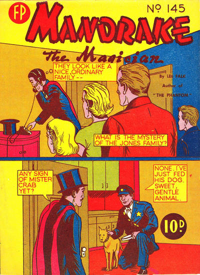Cover for Mandrake the Magician (Feature Productions, 1950 ? series) #145