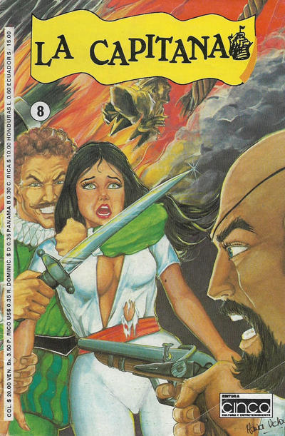 Cover for La Capitana (Editora Cinco, 1984 ? series) #8