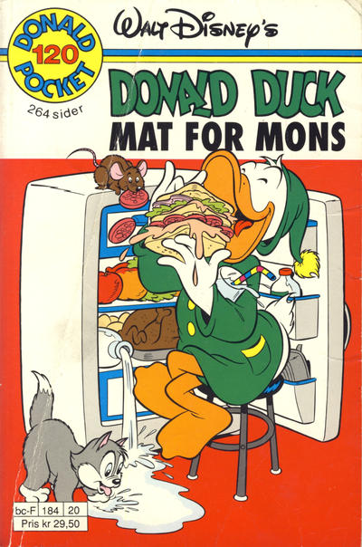Cover for Donald Pocket (Hjemmet / Egmont, 1968 series) #120 - Donald Duck Mat for mons [1. opplag]