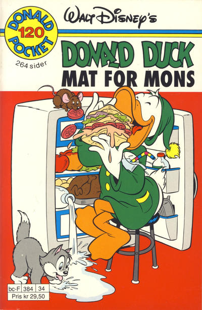 Cover for Donald Pocket (Hjemmet / Egmont, 1968 series) #120 - Mat for mons [Reutsendelse]