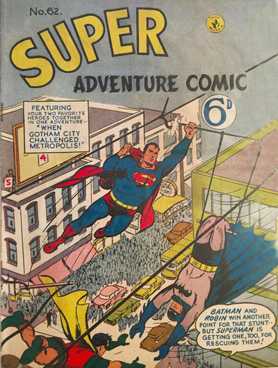 Cover for Super Adventure Comic (K. G. Murray, 1950 series) #62 [Price difference]