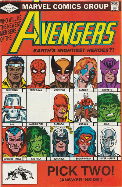 Cover for The Avengers (Marvel, 1963 series) #221 [Direct]