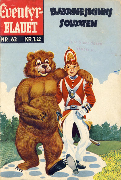 Cover for Junior Eventyrbladet [Eventyrbladet] (Illustrerte Klassikere / Williams Forlag, 1957 series) #62 - Bjørneskinns soldaten