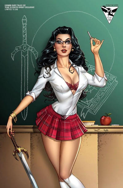 Cover for Grimm Fairy Tales (Zenescope Entertainment, 2005 series) #107 [Year 10 Photo Shoot Variant - Michael Dooney]