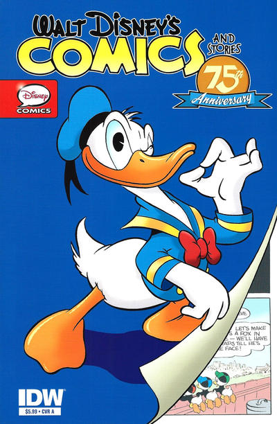 Cover for Walt Disney's Comics & Stories 75th Anniversary Special (IDW, 2015 series) #1