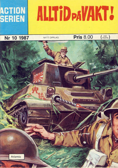 Cover for Action Serien (Atlantic Forlag, 1976 series) #10/1987