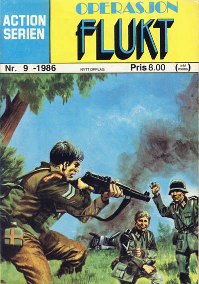 Cover for Action Serien (Atlantic Forlag, 1976 series) #9/1986