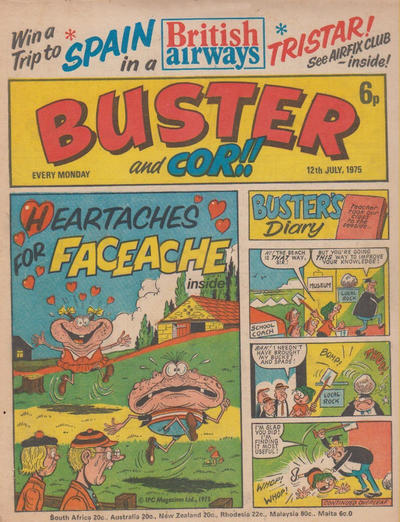 Cover for Buster (IPC, 1960 series) #12 July 1975 [765]