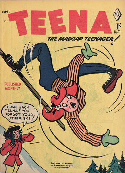 Cover for Teena the Madcap Teenager! (Magazine Management, 1956 series) #11